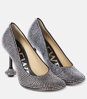 Loewe toy suede shoes, black