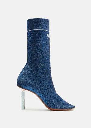 Lurex Socks Ankle Boots