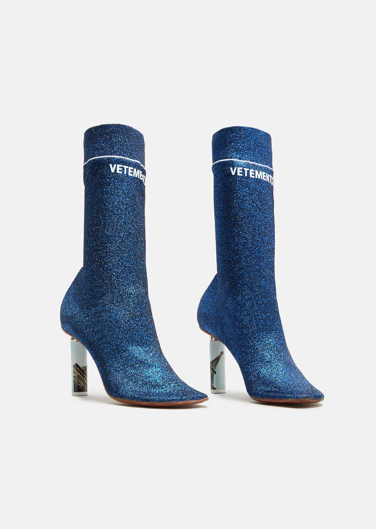 Lurex Socks Ankle Boots