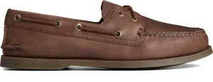 Men's A/O 2-Eye Cross Lace Leather Wide - Brown