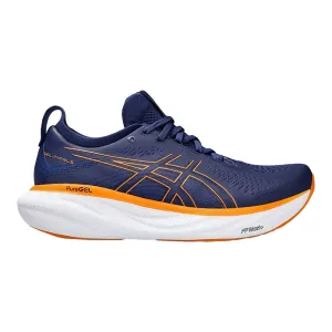 Men's Asics Gel-Nimbus 25, Deep Ocean/Bright Orange, 9 D Medium