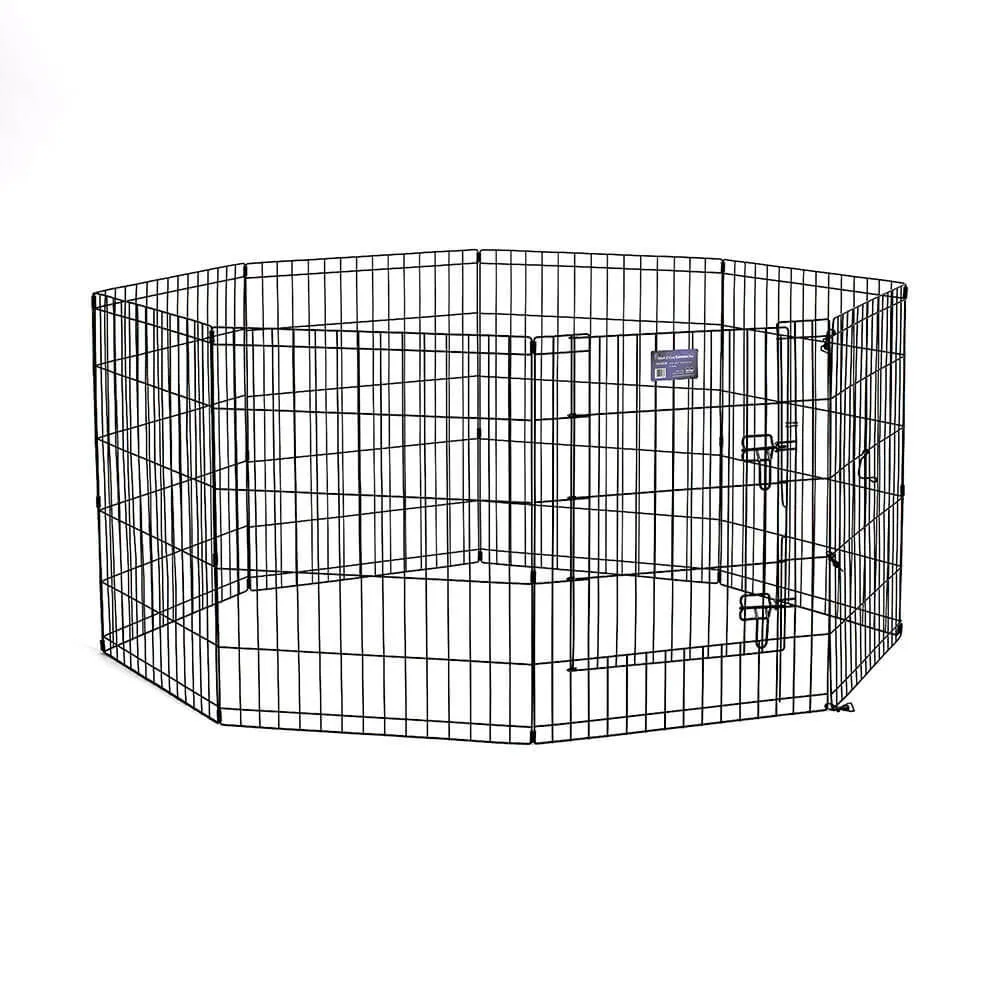 Midwest Black 8 Panel Exercise Pen