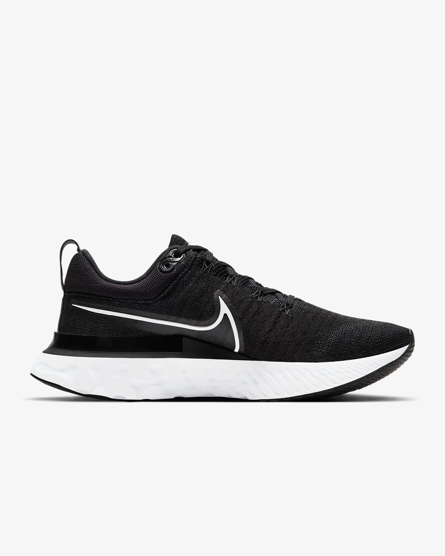 Nike Women's React Infinity Run Flyknit 2 Shoes - Black / Iron Grey / White