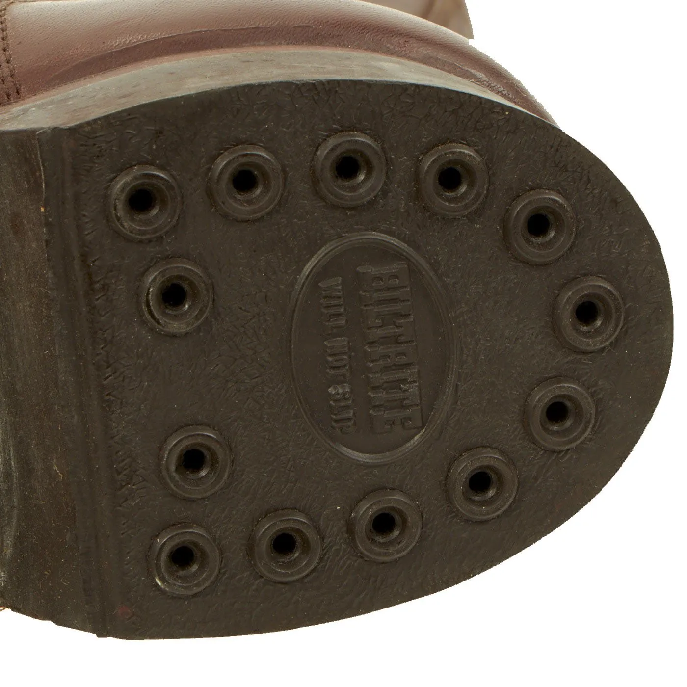 Original U.S. WWII Airborne Paratrooper Brown Leather Jump Boots by Herman in Size 6 - New Old Stock
