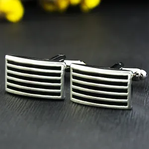 Peluche Minimalist Mi Black Cufflinks