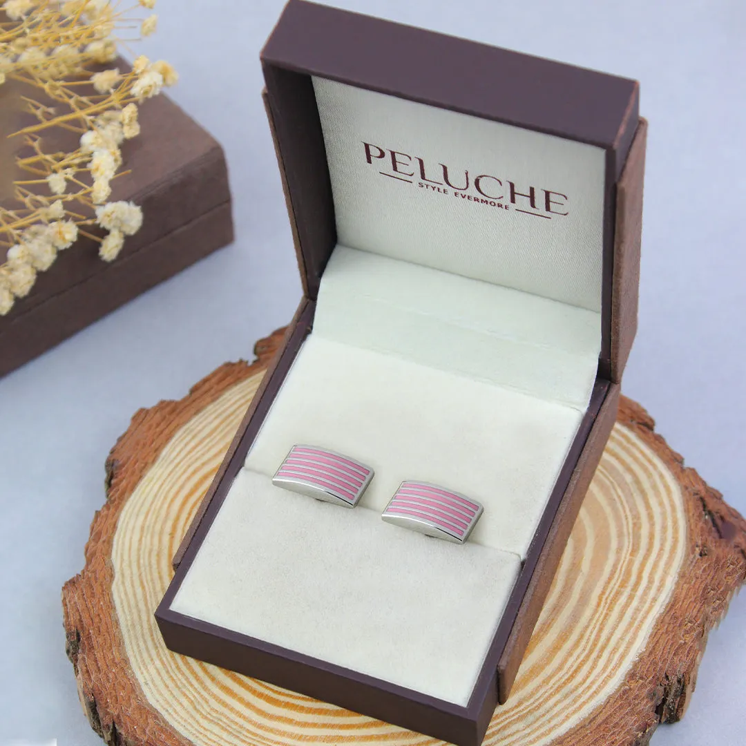 Peluche Minimalist Mi Pink Cufflinks