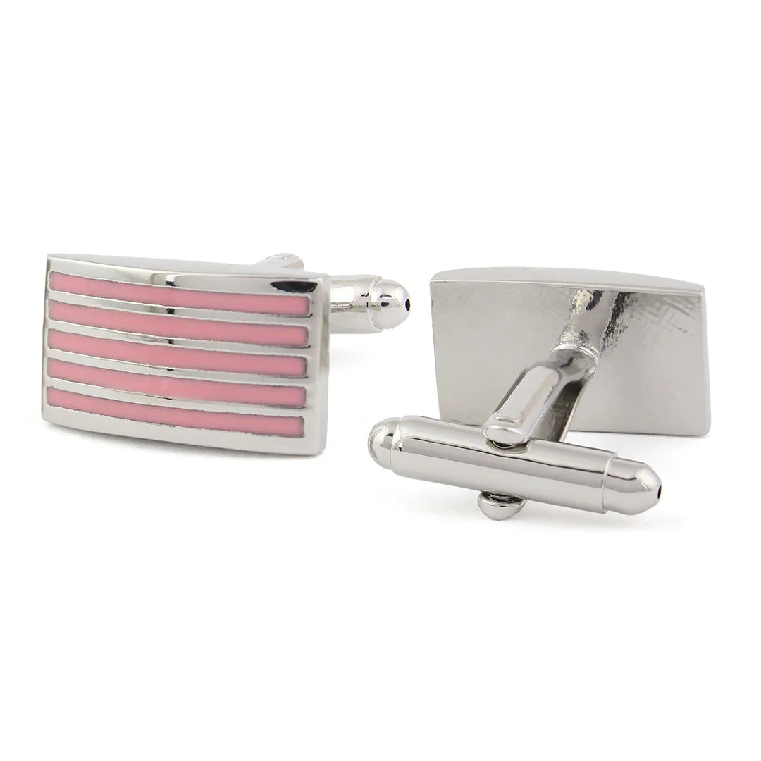 Peluche Minimalist Mi Pink Cufflinks