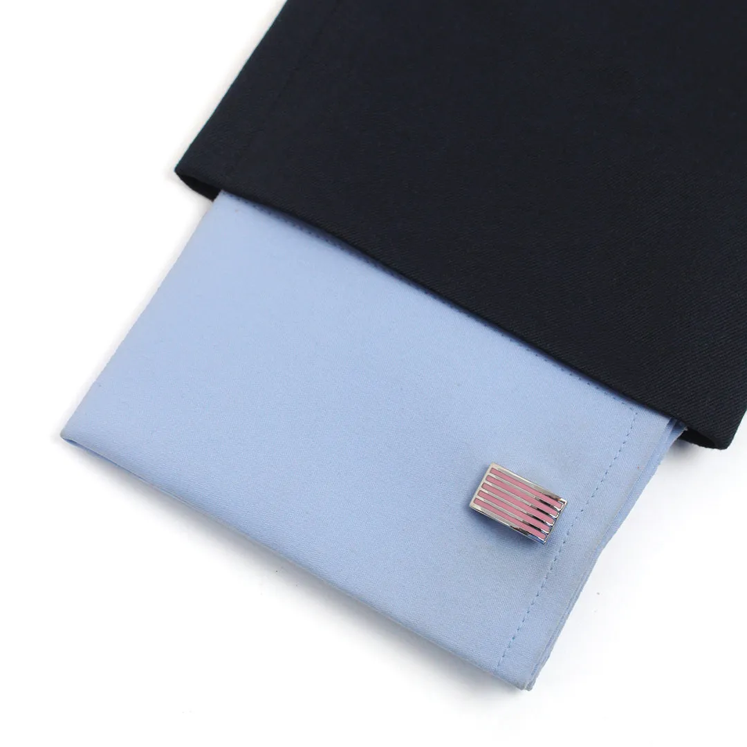 Peluche Minimalist Mi Pink Cufflinks