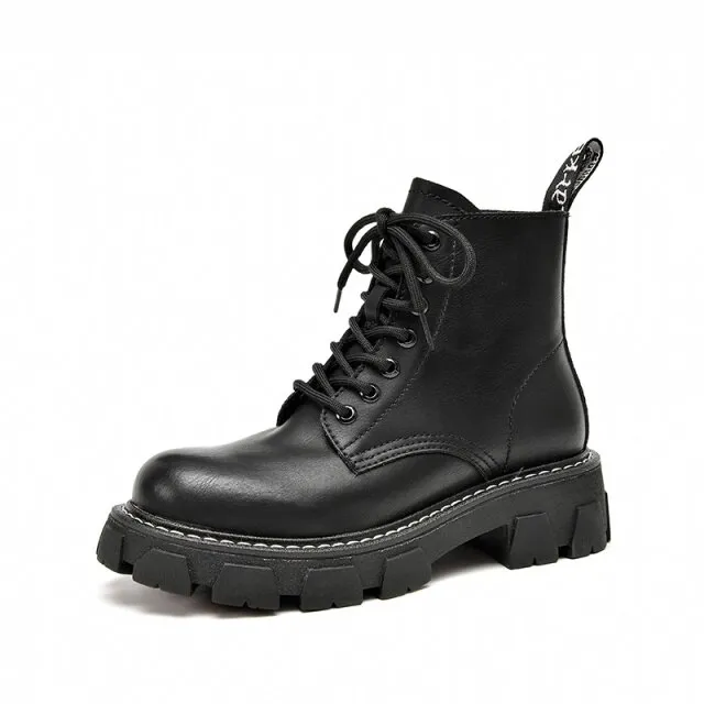 Peniche Women's Faux Fur Ankle Black Boots