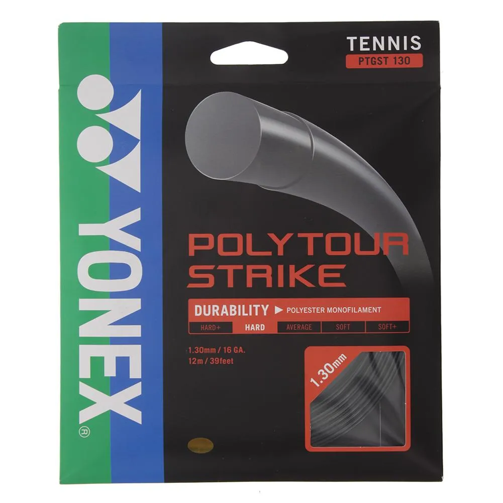 Poly Tour Strike Tennis String Black