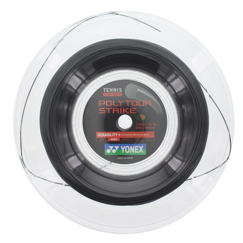Poly Tour Strike Tennis String Reel Black