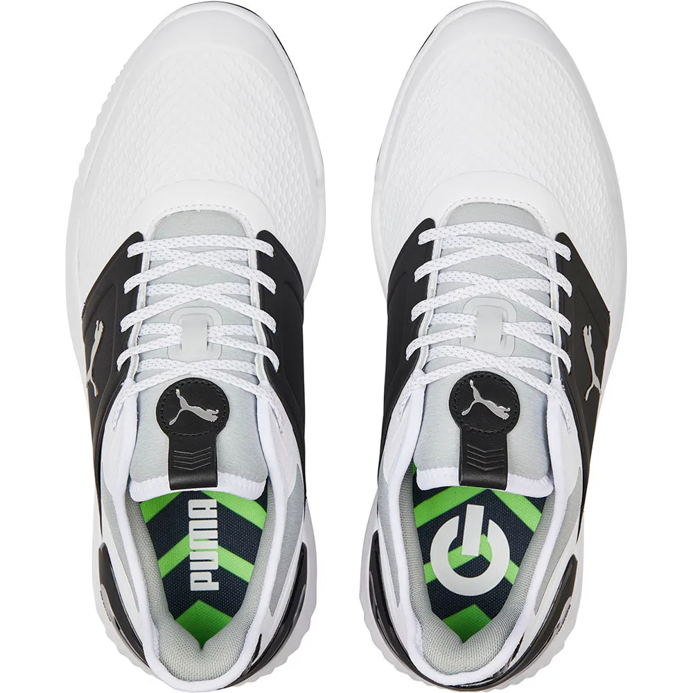 Puma IGNITE Elevate Spikeless Waterproof Shoes - White/Black/Silver