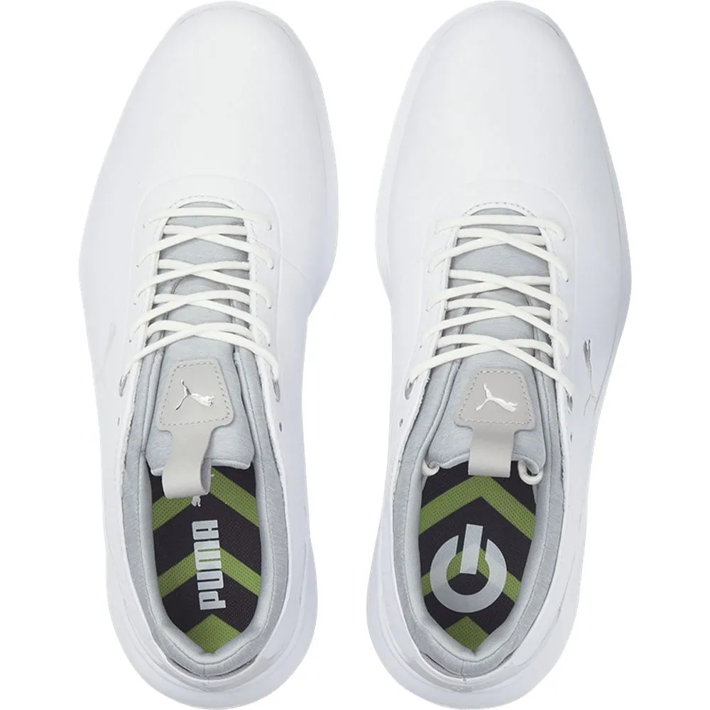 Puma IGNITE Pro Spikeless Waterproof Shoes - White/Silver/High Rise