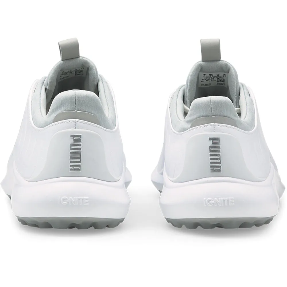 Puma IGNITE Pro Spikeless Waterproof Shoes - White/Silver/High Rise