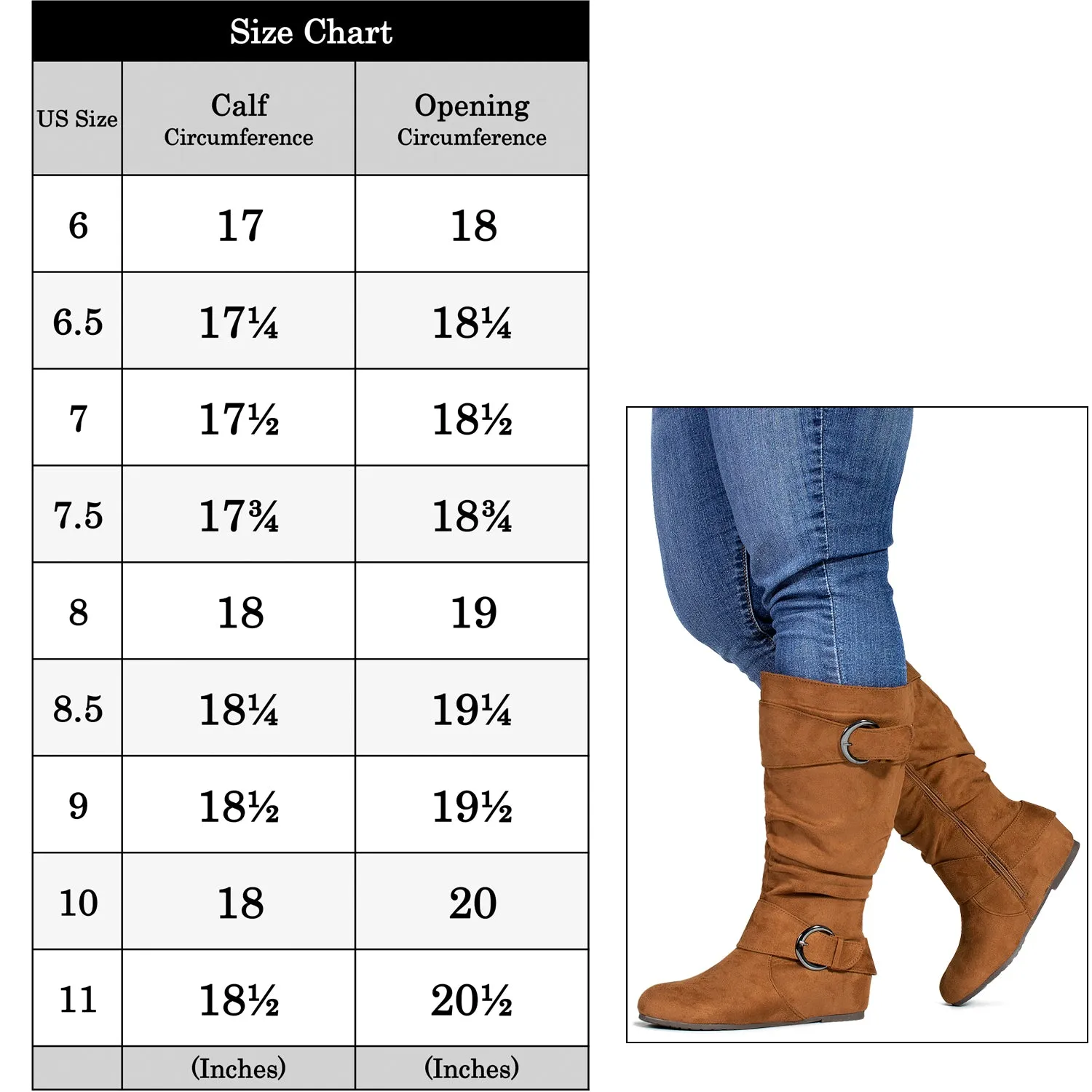 "Wide Calf & Wide Width" Wedge Knee High Boots CAMEL