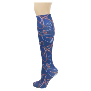 SoxTrot - Navy Tack Knee High Socks