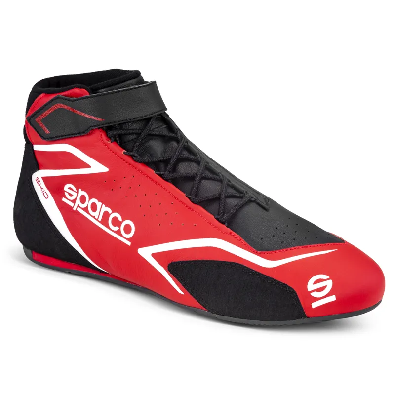 Sparco Skid Shoe - Red/Black