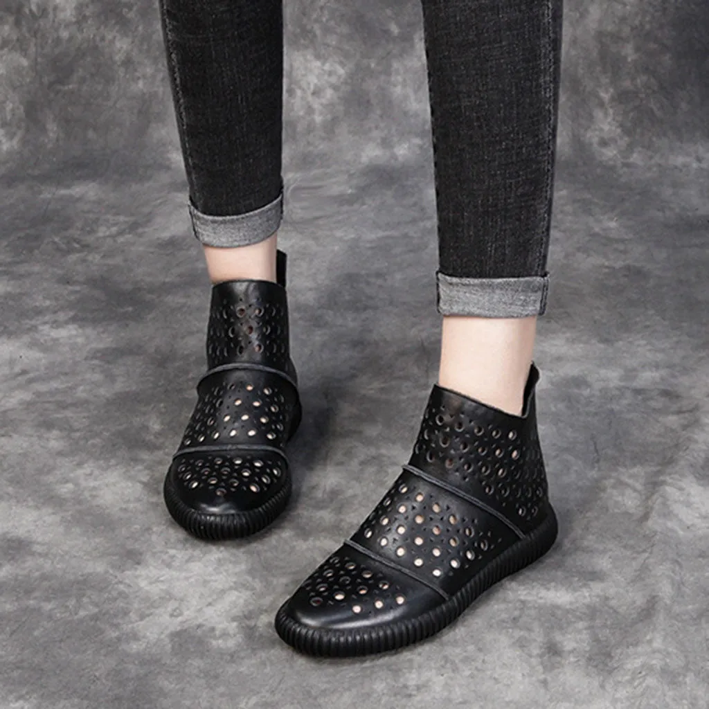 Spring Summer Hollow Retro Boots | Gif Shoes