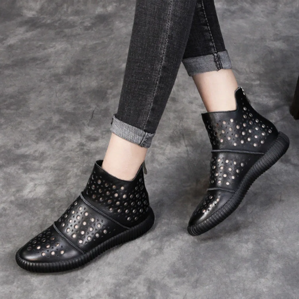 Spring Summer Hollow Retro Boots | Gif Shoes