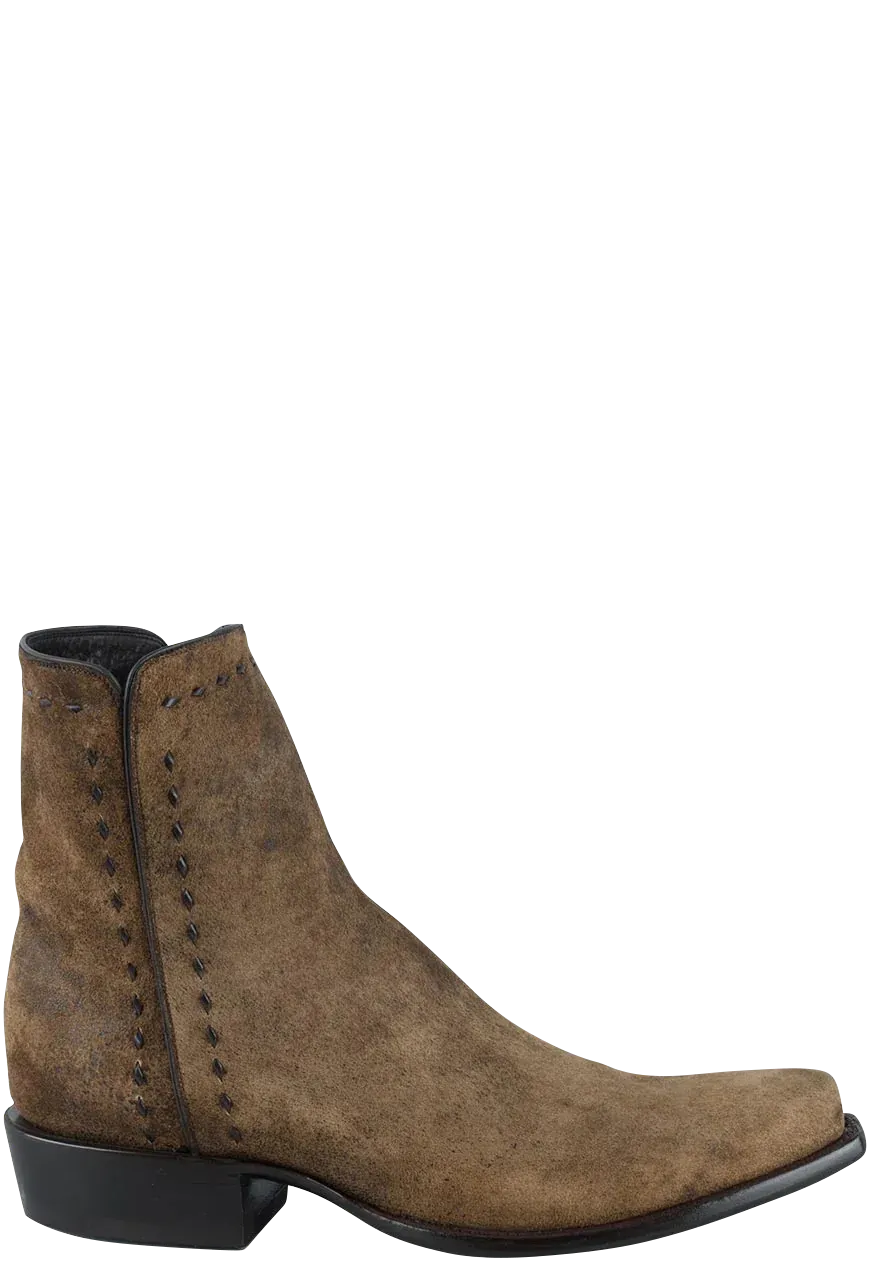 Stallion Lamb Zorro Ankle Boots - Vintage Camel