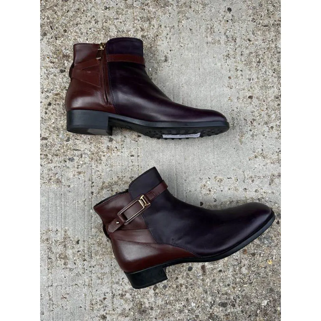 Tod's Leather Colorblock Pattern Boots - Size 42