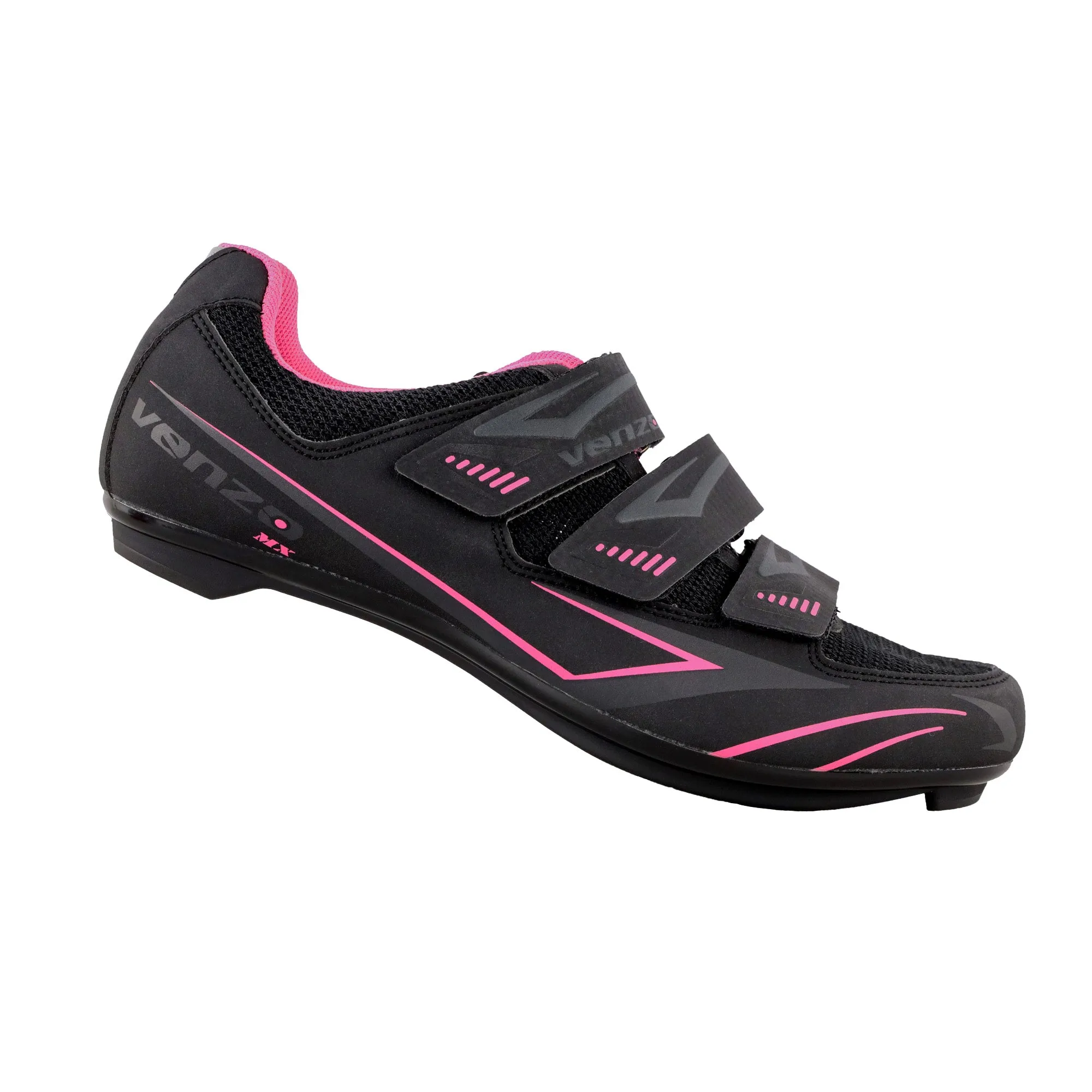 Venzo Bike Bicycle Women's Ladies Cycling Riding Shoes - Compatible with Peloton, for for Shimano SPD & Look ARC Delta - Perfect for Indoor Exercise Bikes & Road Racing - with Look Delta Cleats - Size 40