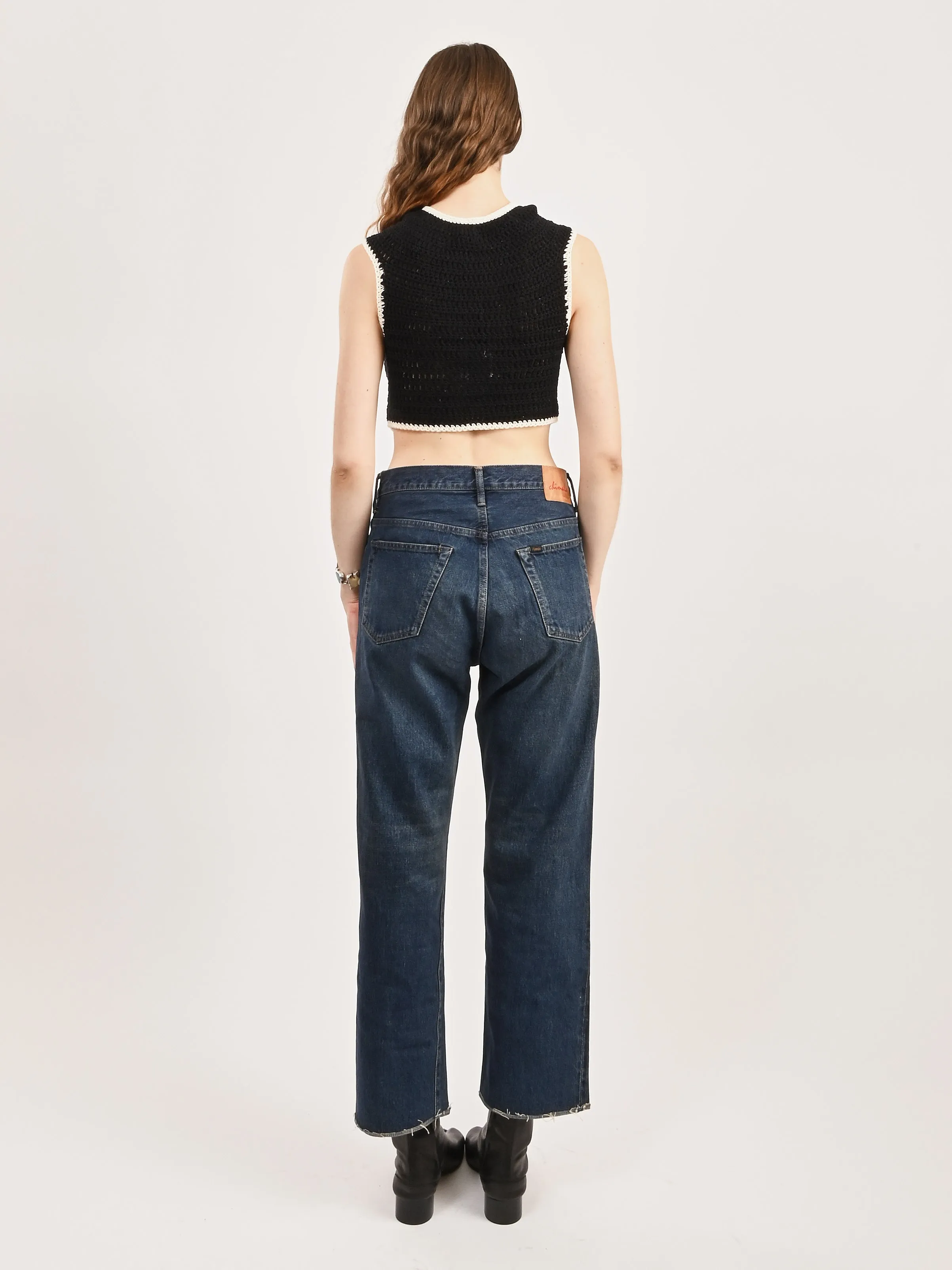 Vintage Dark Selvedge Denim Ankle Cut