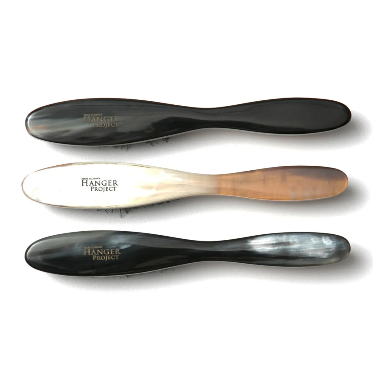 Wellington Horn-Backed Brass Suede Cleaning Brush