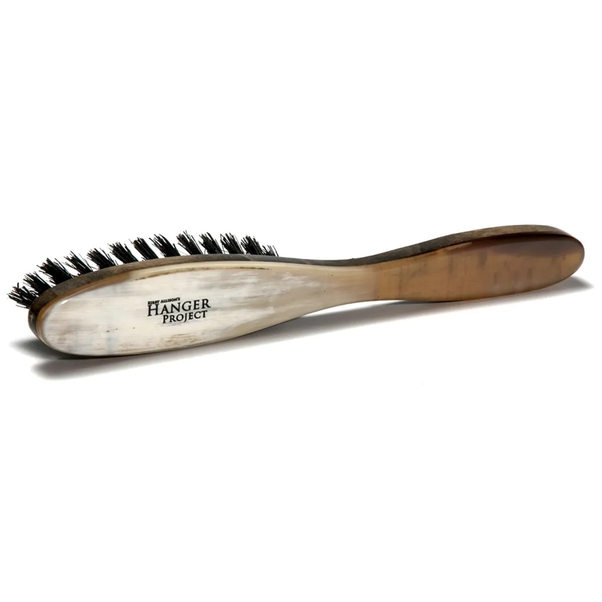 Wellington Horn-Backed Brass Suede Cleaning Brush