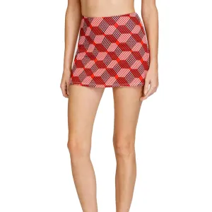 Women's Capri 13.5 Inch Tennis Skort Hexagon Horizon