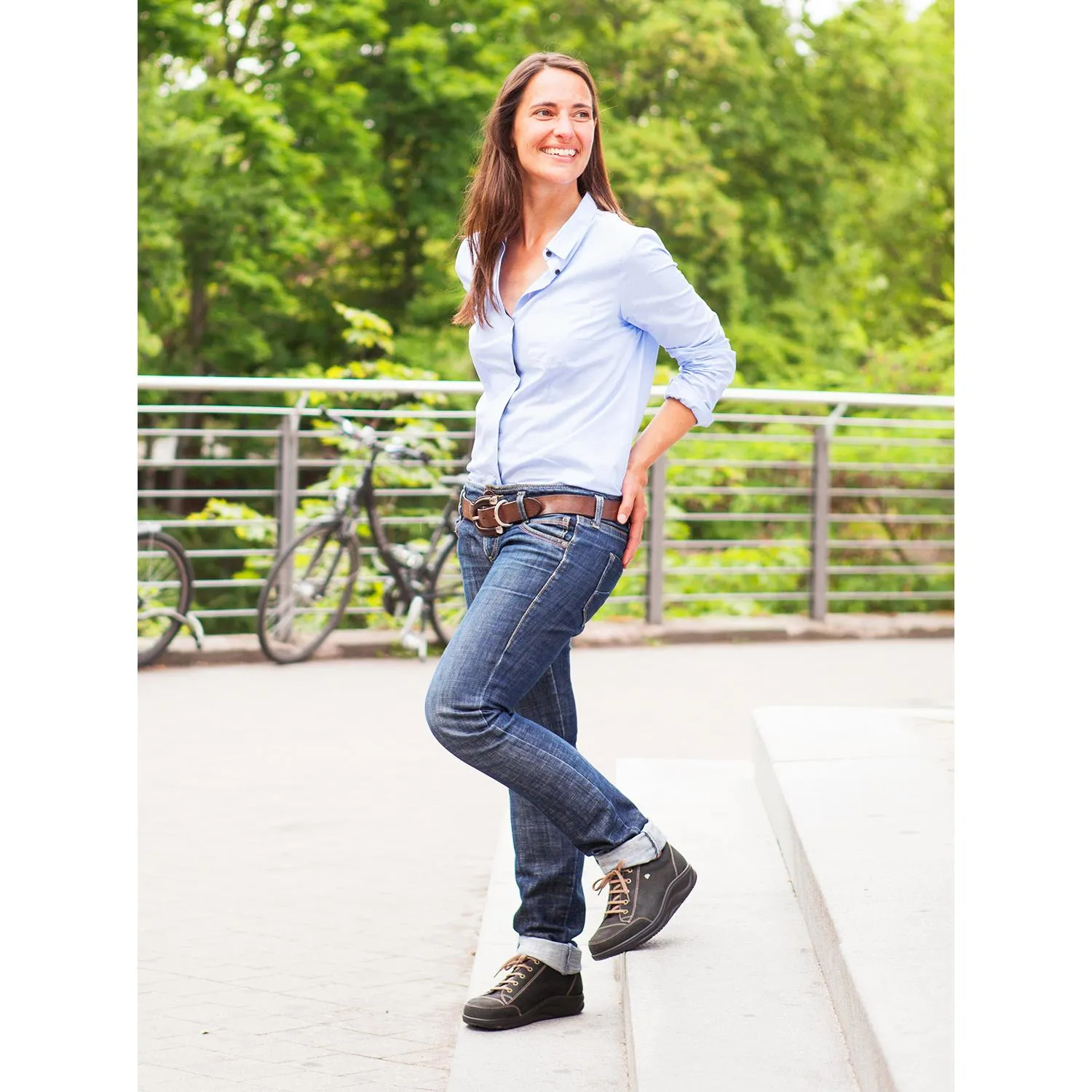 Women's Finn Comfort Finnamic Ikebukuro Santos Brown Nubuck