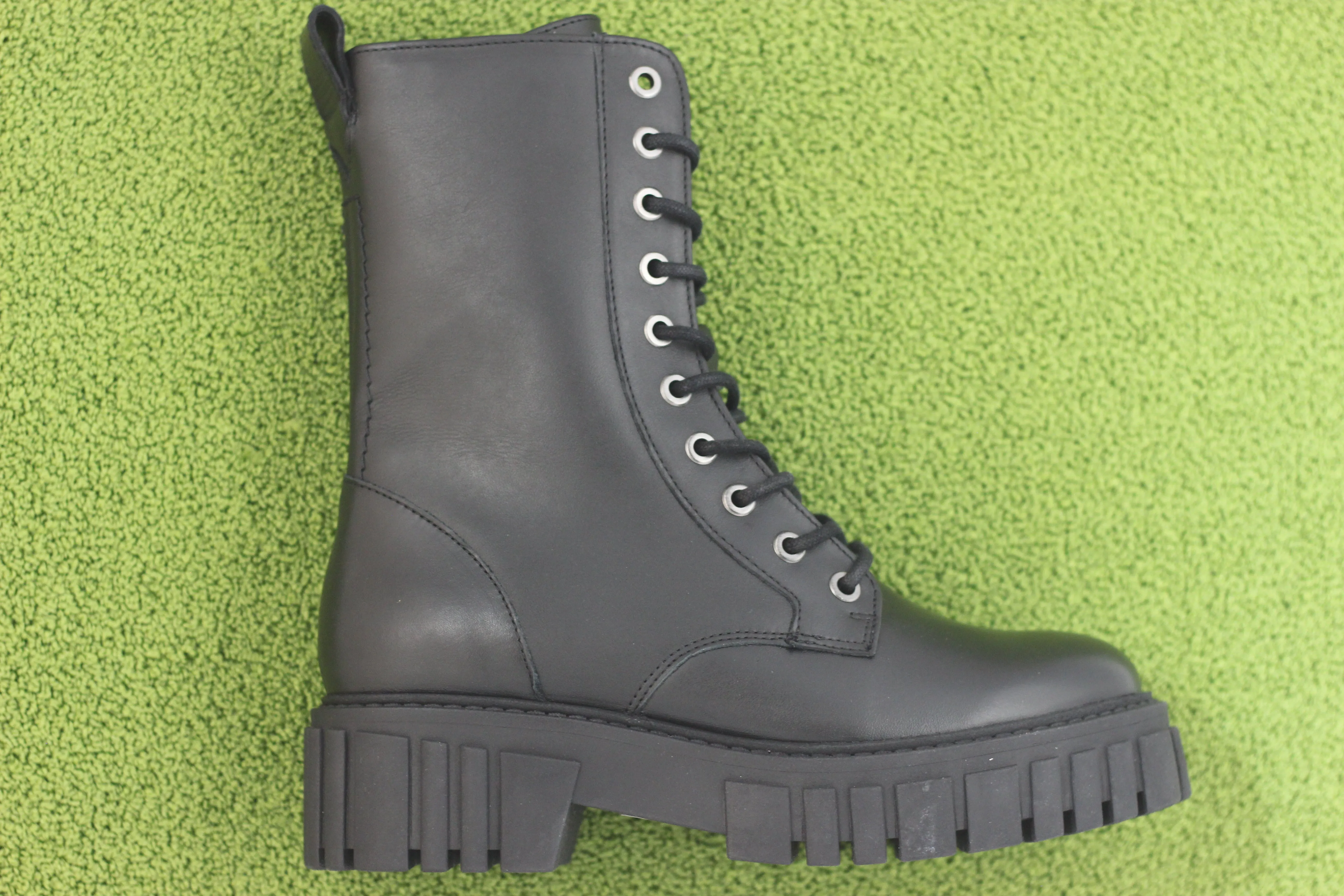 Women's Page Lace Boot - Black Leather