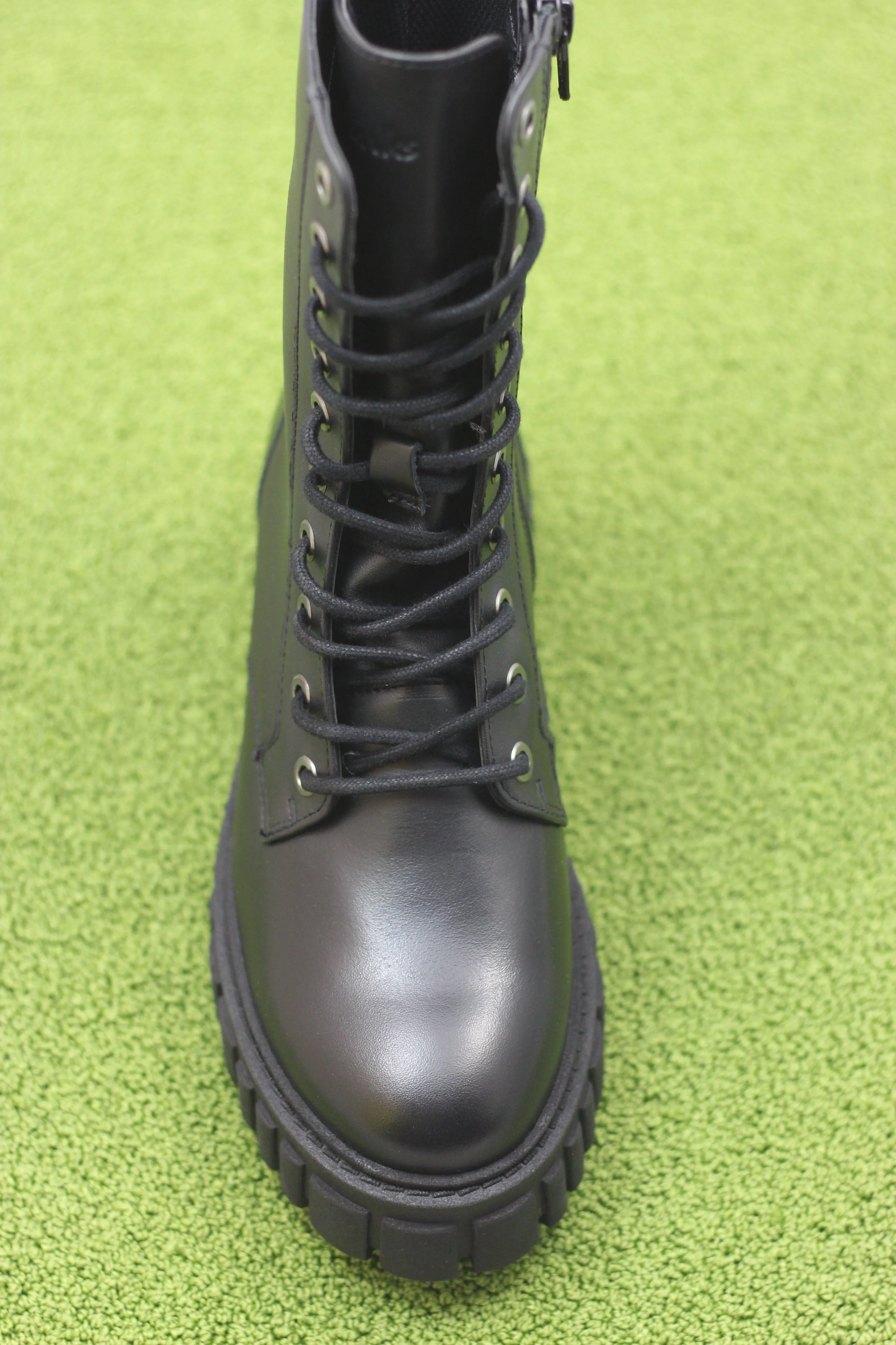 Women's Page Lace Boot - Black Leather