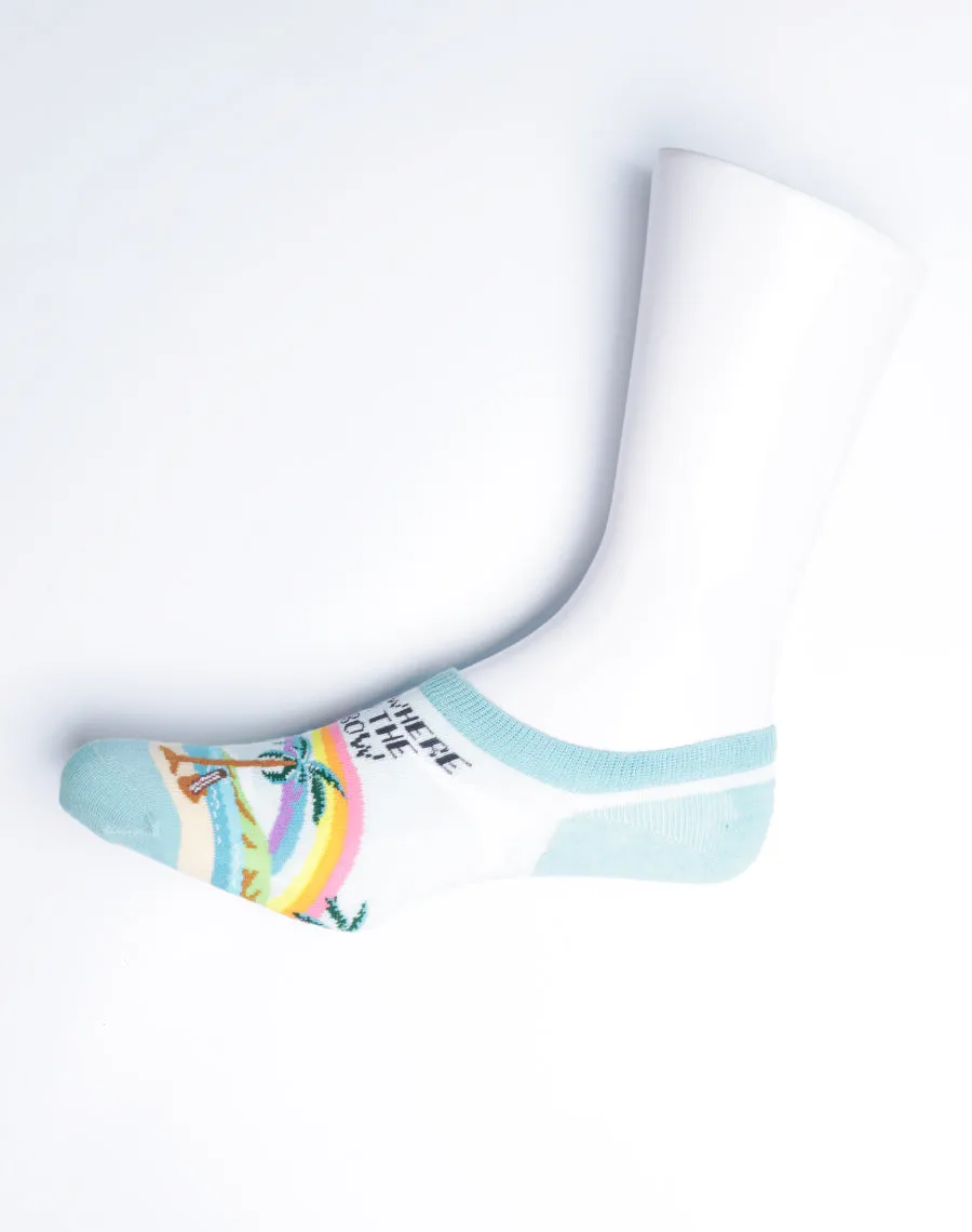 Women's Somewhere Over The Rainbow No Show Socks