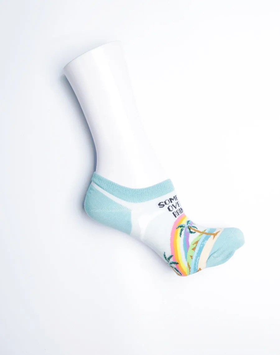 Women's Somewhere Over The Rainbow No Show Socks