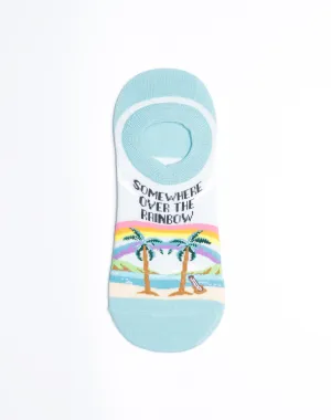 Women's Somewhere Over The Rainbow No Show Socks